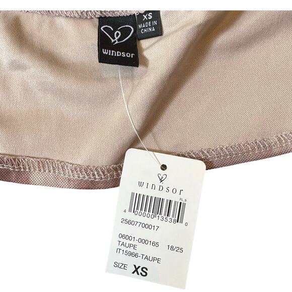 Windsor Corset Style Halter Top IT15966 Taupe XS NWT - Picture 6 of 6